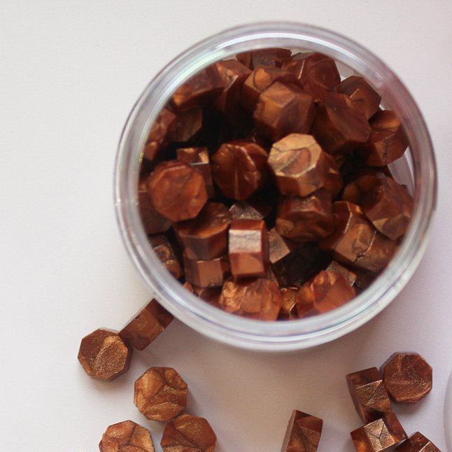 Barattolino di Ceralacca – Marrone Caramello - Grafica NaturalePERLE CERALACCA