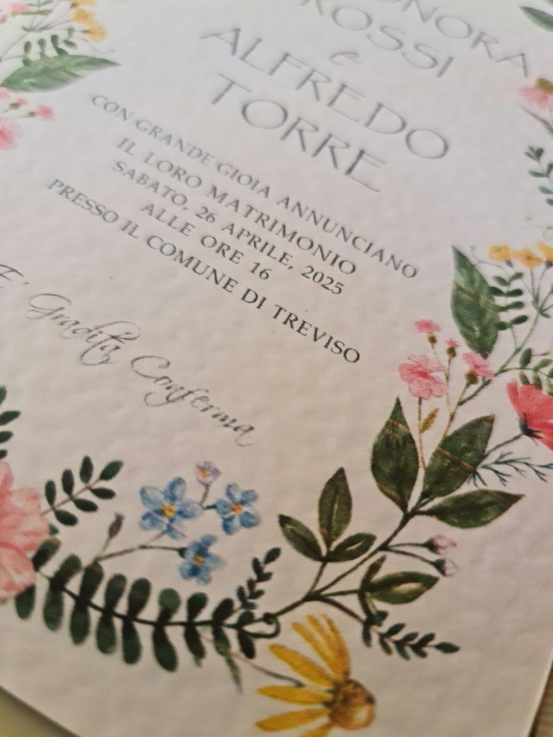 Invito Matrimonio Eleonora