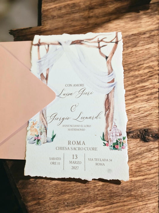 Invito Matrimonio Giada - Grafica Naturale