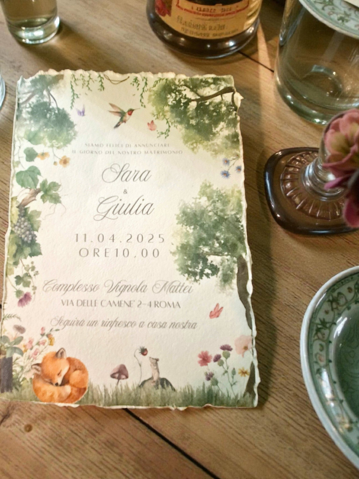 Invito Solidale Matrimonio Chiara - Le Petit Plus - Grafica Naturale - Negozio SolidaleGrafica