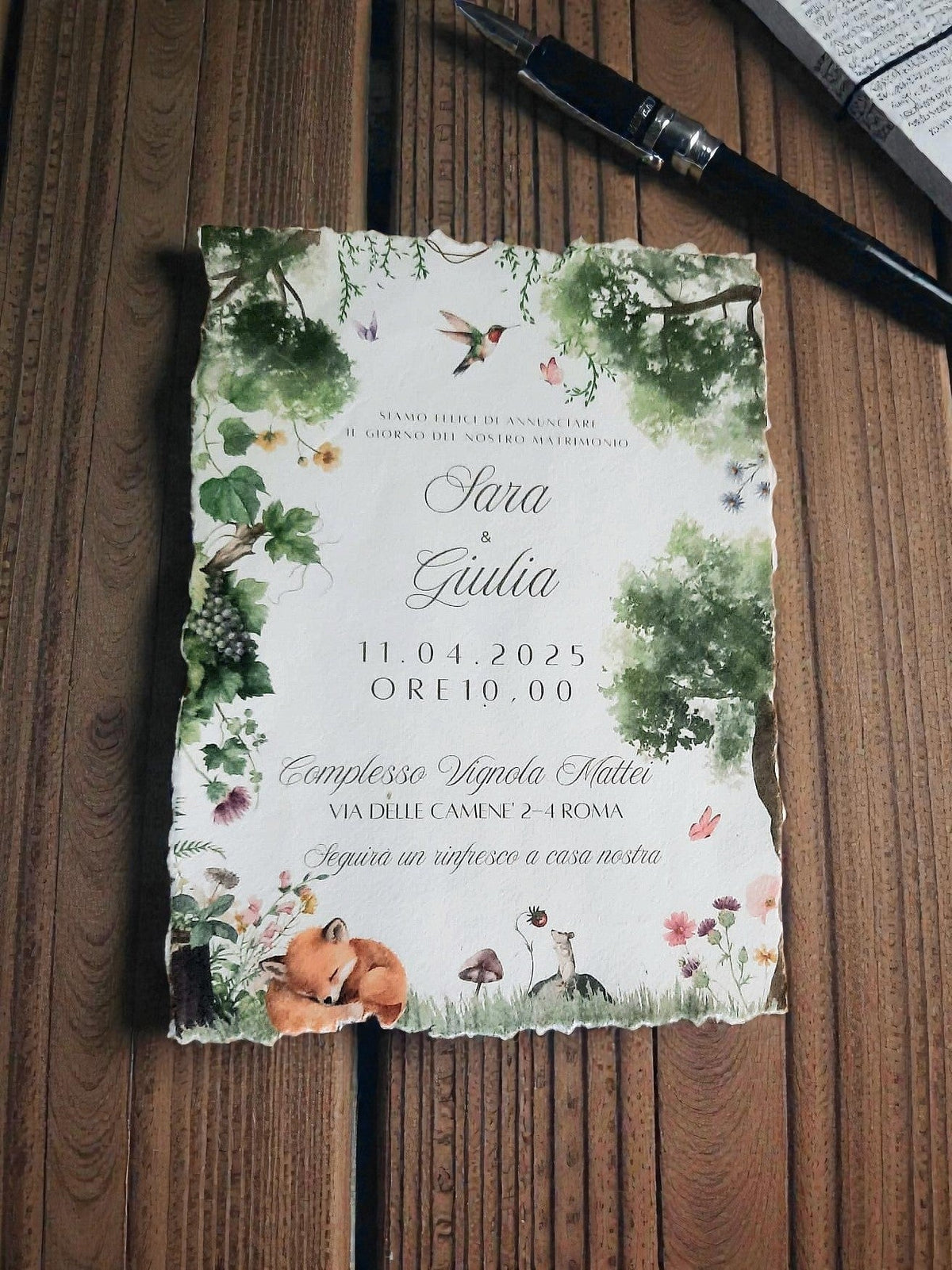 Invito Solidale Matrimonio Chiara - Le Petit Plus - Grafica Naturale - Negozio SolidaleGrafica