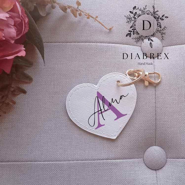 Portachiavi a Cuore Personalizzato - Grafica NaturalePortachiavi