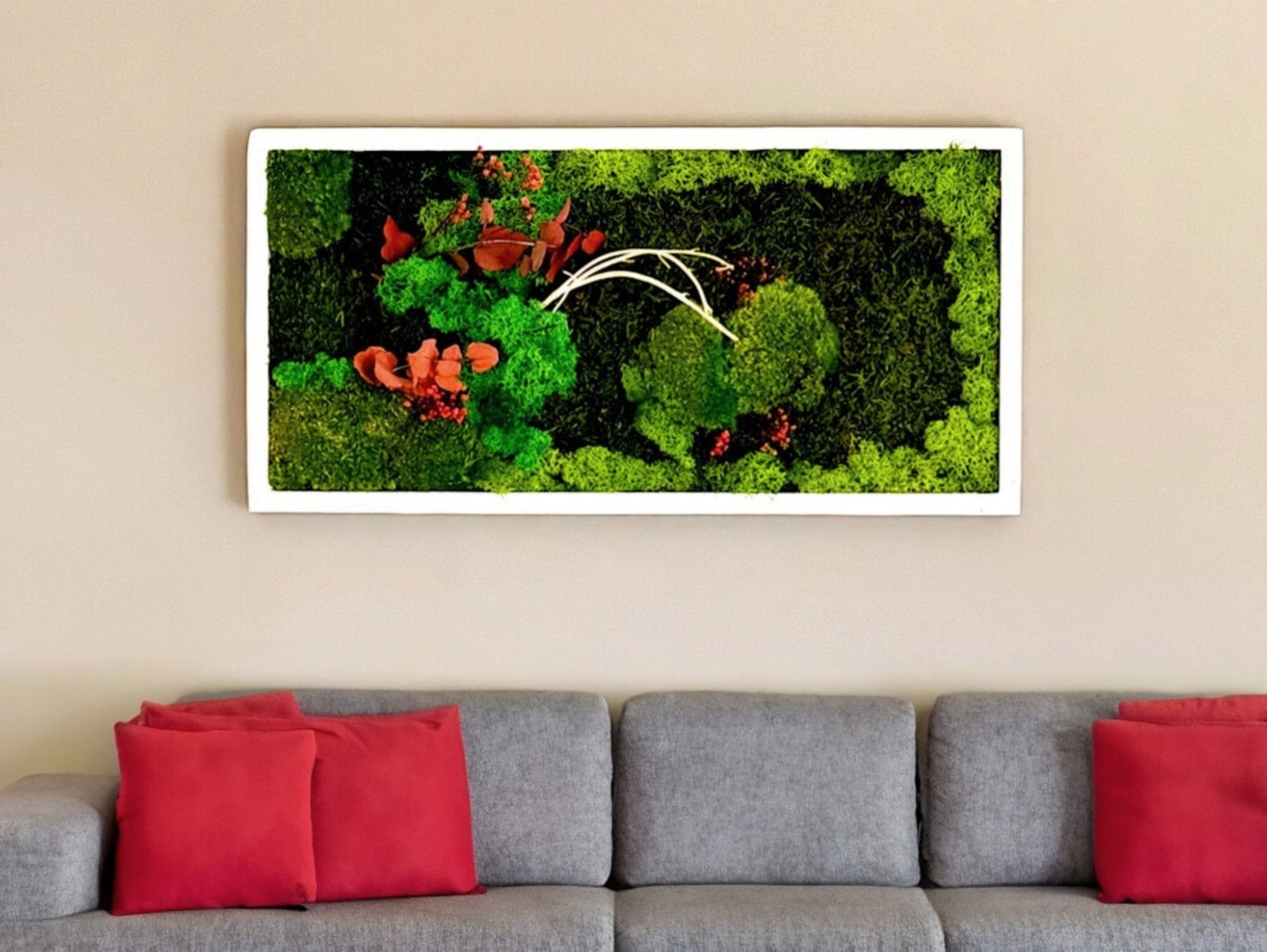 Quadro Vegetale Stabilizzato Red Eucalipto - Grafica NaturaleQuadro stabilizzato