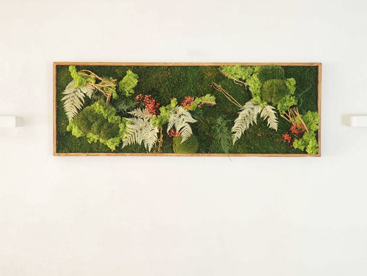Quadro Vegetale Stabilizzato White Fern - Grafica NaturaleQuadro stabilizzato