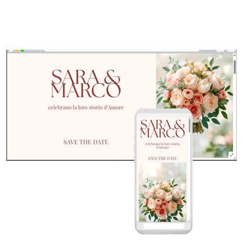 Save the Date Digitale Sara e Marco - Grafica Naturale