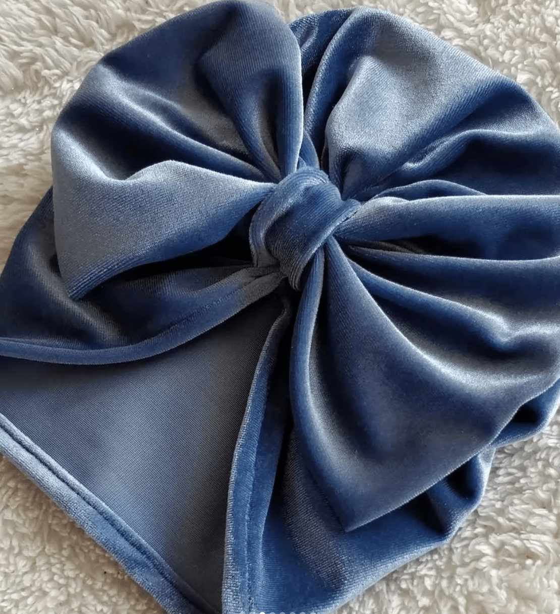 Turbantino in velluto baby - Grafica NaturaleAccessori Neonato